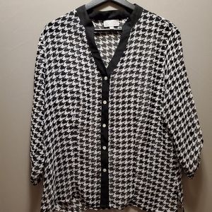 JM Collection Sheer Blouse